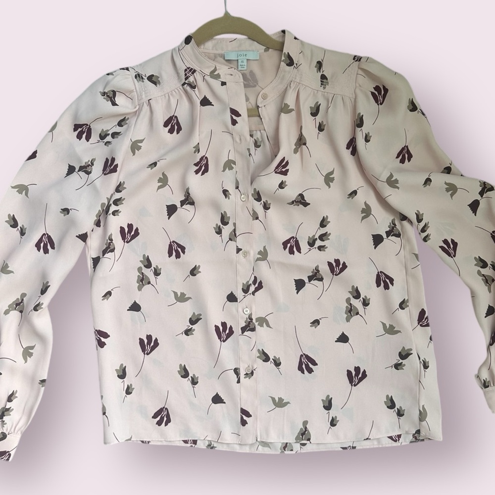 Joie extra small silk floral blouse